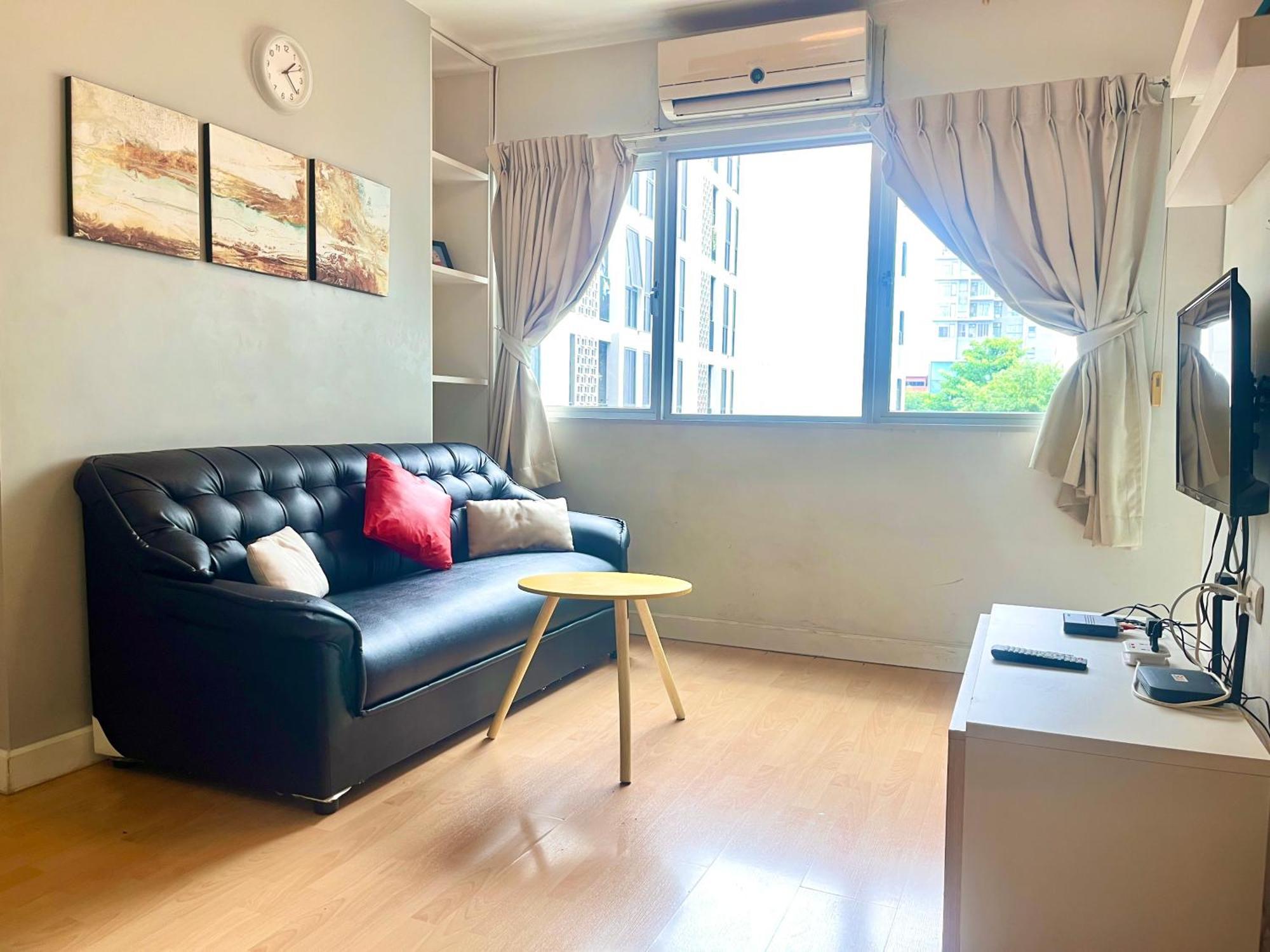 1Br Condo 5 Min To Bts 1000Mbps Fiber Wi-Fi Bangkok Luaran gambar