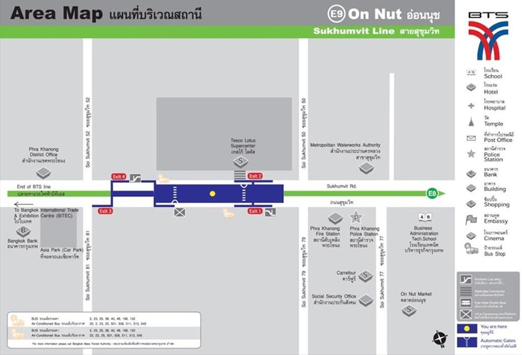 1Br Condo 5 Min To Bts 1000Mbps Fiber Wi-Fi Bangkok Luaran gambar