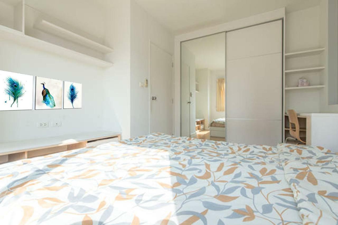 1Br Condo 5 Min To Bts 1000Mbps Fiber Wi-Fi Bangkok Luaran gambar
